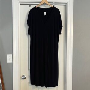 Lane Bryant Black V-Neck Dress NEW with Tag